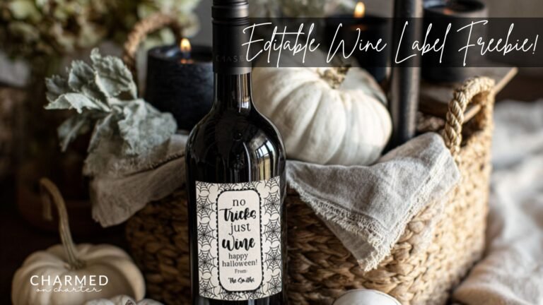No Tricks, Just Wine: A Spooktacular Free Halloween Label