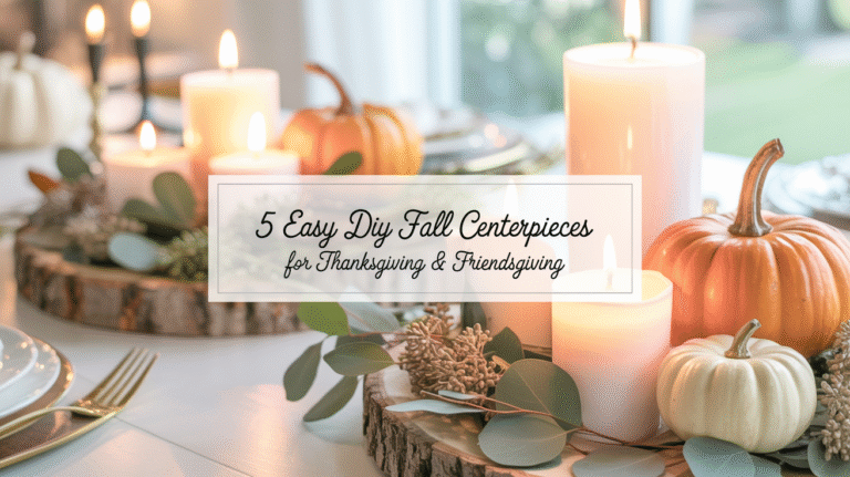 5 Easy DIY Fall Centerpieces for Thanksgiving & Friendsgiving